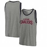 Cleveland Cavaliers Fanatics Branded Wordmark Tri-Blend Tank Top - Heathered Gray